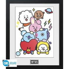 Character BT21 Uokvirjen plakat - Zaloga likov