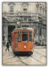 Lesena slika: tramvaj, 340x485
