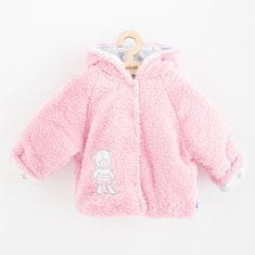 NEW BABY Zimski plašč Nice Bear pink - 86 (12-18m)