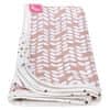 Dvoplastna bombažna mušelinska odeja Pink Classics 100x120 cm