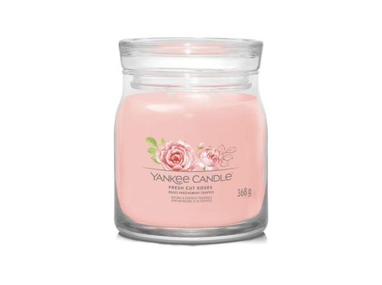 Yankee Candle Sveča Fresh Cut Roses 368g / 2 knota (Signature medium)
