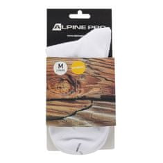 ALPINE PRO Unisex dolge nogavice 2ULIANO bele 2 para - S