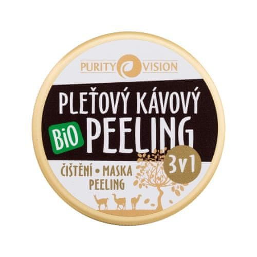 Purity Vision Coffee Bio Skin Peeling 3in1 obnovitveni in čistilni piling za obraz unisex
