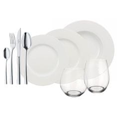 Jedilni set za 4 osebe WONDERFUL WORLD WHITE, 36 kom