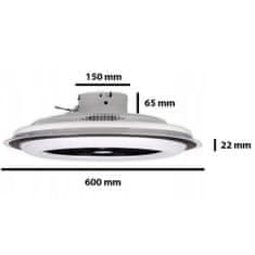 master LED LED plafoniera z ventilatorjem 72W 3000K - 6500K z daljinskim upravljalnikom