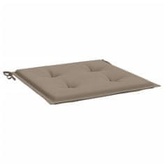 Vidaxl Blazine za vrtne stole 2 kosa taupe 50x50x3 cm oxford tkanina