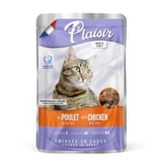 Plaisir Cat piščanec in jetra, vrečka 100 g