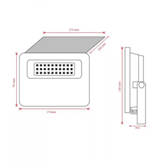 Asalite ASAL0276 LED solarni reflektor, 20 W, 4000 K, 1800 lm