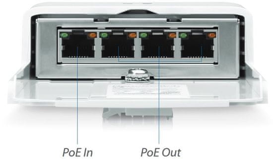 Ubiquiti N-SW, NanoSwitch, zunanje 4-portno stikalo PoE Passthrough