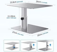 Nillkin HighDesk nastavljivo stojalo za monitor Silver