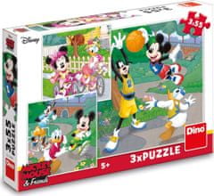 Dino Puzzle Mickey Mouse in prijatelji 3x55 kosov