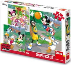 Dino Puzzle Mickey Mouse in prijatelji 3x55 kosov