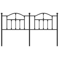 Vidaxl Kovinsko posteljno vzglavje črno 180 cm