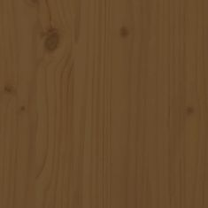 Vidaxl Vrtna stranska mizica medeno rjava 40x38x28,5 cm trdna borovina