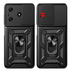 slomart oklepni etui hybrid armor camshield za tecno spark 10 pro s pokrovom za kamero - black