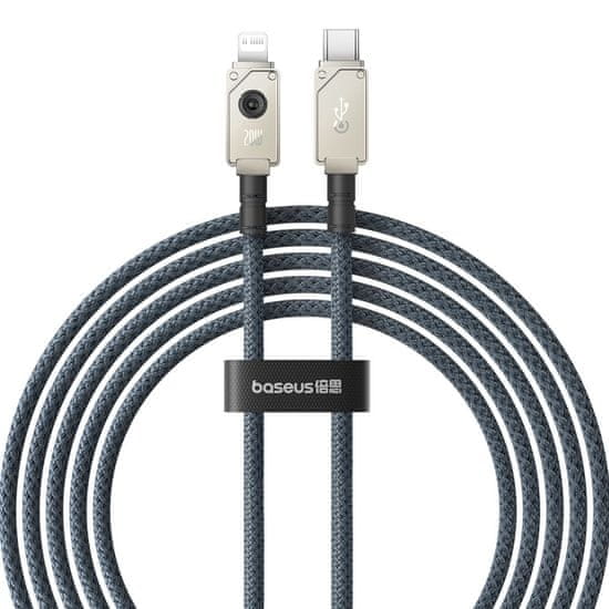 slomart kabel usb c - lightning baseus unbreakable 20w 480mb/s 2m - bel