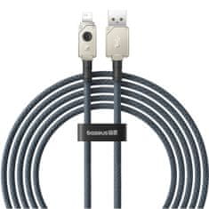 slomart kabel USB - lightning baseus unbreakable 2.4a 480mb/s 2m - bel