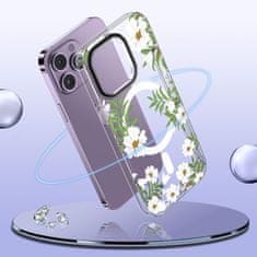 Tech-protect Magmood MagSafe ovitek za iPhone 14, spring daisy