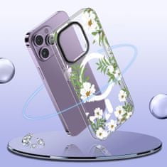 Tech-protect Magmood MagSafe ovitek za iPhone 14 Pro Max, spring daisy