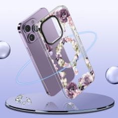 Tech-protect Magmood MagSafe ovitek za iPhone 15 Pro Max rose floral