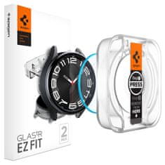 Spigen Spigen GLAS.TR EZ FIT 2-Pack - Kaljeno steklo za Samsung Galaxy Watch 6 Classic 43 mm (2 kosa)