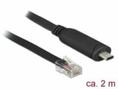 Delock Adapter USB 2.0 Type-C moški &gt; 1 x Serial RS-232 RJ45 moški 2,0 m