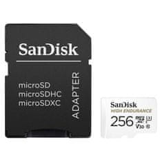 SanDisk High Endurance/micro SDXC/256GB/Class 10/+ Adapter/White