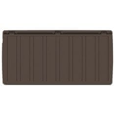 Vidaxl Škatla za blazine rjava 117x45,5x57,5 cm 270 L