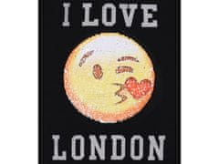 sarcia.eu Črna majica z emotikonom, I Love London 7-8 lat 128 cm