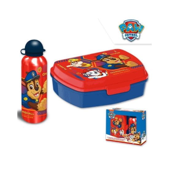 KIDS LICENSING Komplet prigrizkov / škatla + steklenička PAW PATROL, PW19916