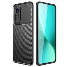 Nexeri XIAOMI 12 LITE Oklepno ohišje Odporno na udarce Nexeri Carbon Fiber črno