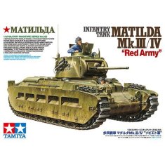 Tamiya maketa-miniatura Pehotni tank Matilda Mk.III/IV (Rdeča armada) • maketa-miniatura 1:35 tanki in oklepniki • Level 4