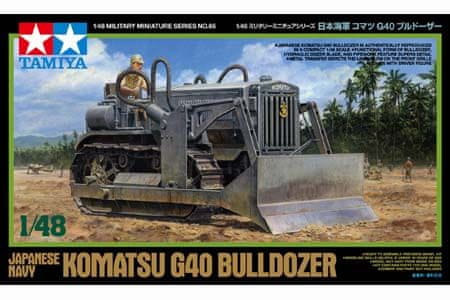 Tamiya maketa-miniatura Buldožer Komatsu G40 - japonska mornarica • maketa-miniatura 1:48 vojaška vozila • Level 3