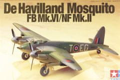 Tamiya maketa-miniatura De Havilland Mosquito FB Mk.VI/NF Mk.II • maketa-miniatura 1:72 starodobna letala • Level 3