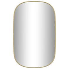Vidaxl Stensko ogledalo zlato 70x45 cm