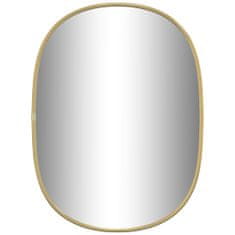 Vidaxl Stensko ogledalo zlato 40x30 cm