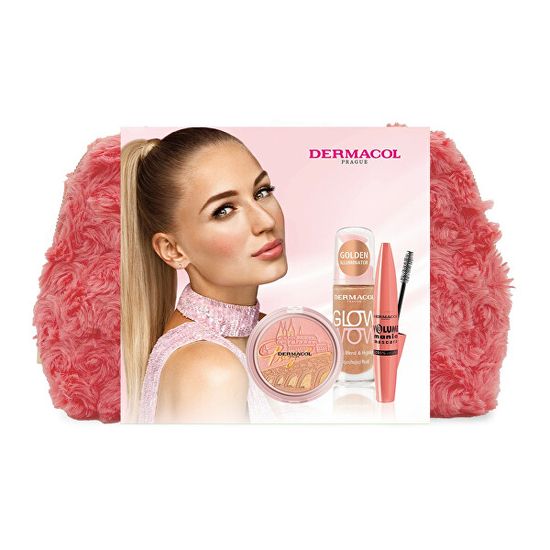 Dermacol Darilni set dekorativne kozmetike Volume Mania in Glow Wow