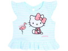 HELLO KITTY 2x Roza-mentolna majica, T-shirt Hello Kitty 9-12 m 80 cm