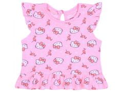 HELLO KITTY 2x Roza-mentolna majica, T-shirt Hello Kitty 9-12 m 80 cm