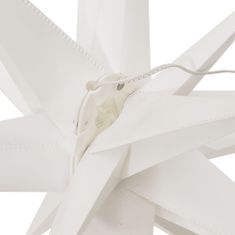 Vidaxl Svetilka v obliki zvezde LED zložljiva bela 57 cm