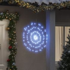 Vidaxl Božična zvezdna lučka 140 LED hladno bela 17 cm