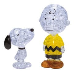 HCM Kinzel 3D kristalna sestavljanka Snoopy in Charlie Brown 77 kosov