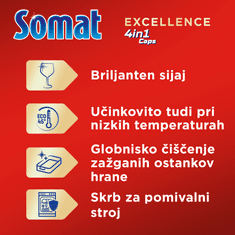 Somat Excellence 4v1 tablete za pomivalni stroj, 34/1