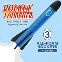 Igralna raketa za otroke - izstreli do več kot 100 metrov - 3 rakete iz pene, izstrelišče | ROCKETUP