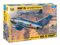 Zvezda maketa-miniatura MIG-15 Fagot • maketa-miniatura 1:72 novodobna letala • Level 3