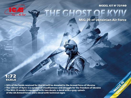 ICM maketa-miniatura DUH IZ KIJEVA MIG-29 Ukrajinskih zračnih sil • maketa-miniatura 1:72 novodobna letala • Level 3