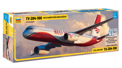 Zvezda maketa-miniatura Potniško letalo Tu-204-100 • maketa-miniatura 1:144 civilna letala • Level 3