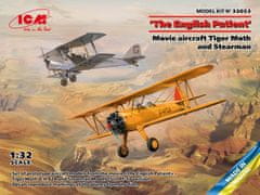 ICM maketa-miniatura Filmska letala 'Angleški pacient' Tiger Moth in Stearman • maketa-miniatura 1:32 starodobna letala • Level 4
