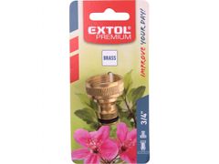 Extol Premium Priključek za pipo, 3/4", MEDENINA