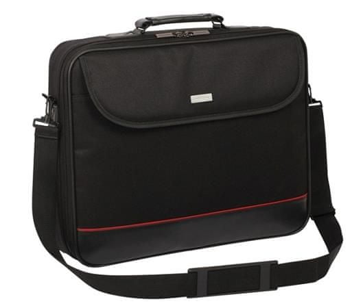Modecom MARK torba za prenosni računalnik do 15,6", kovinske zaponke, črna